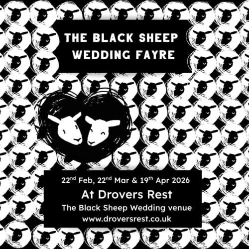 Black Sheep Wedding Fayre at Drovers Rest, celebrating alternative and non-traditional weddings in Herefordshire