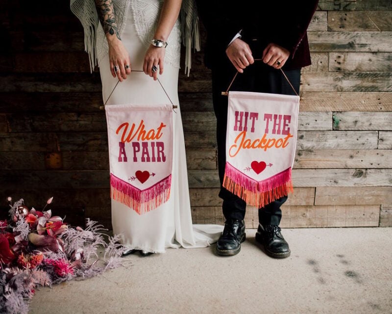 Las Vegas style wedding celebration at Drovers Rest